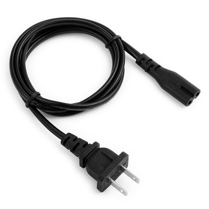 two pin AC power cord for variouse cpap bipap machines philips respironics systemone remstar dreamstation 2 resmed s9 airsense 10 aircurve 10 devilbiss cpap store usa