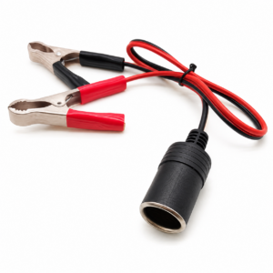 CPAP Store USA® Short Universal 12V DC Battery Adapter Cable with Alligator Clips for CPAP & BiPAP Machines