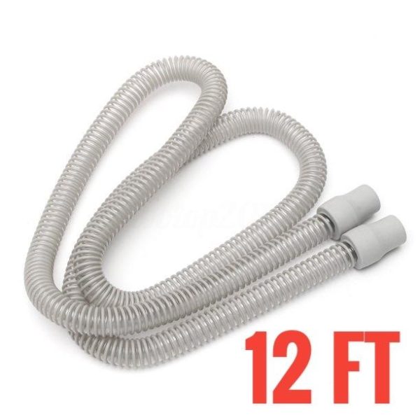 Replacement-12-Foot-Long-Ultra-Light-15mm-SlimLine-Hose-Tubing-For-CPAP-BiPAP-Machine