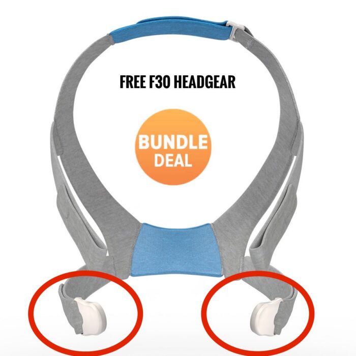 Bundle deal magnetic clips free headgear for resmed airfit f30 full face cpap bipap mask cpap store usa las vegas los angeles hollywood