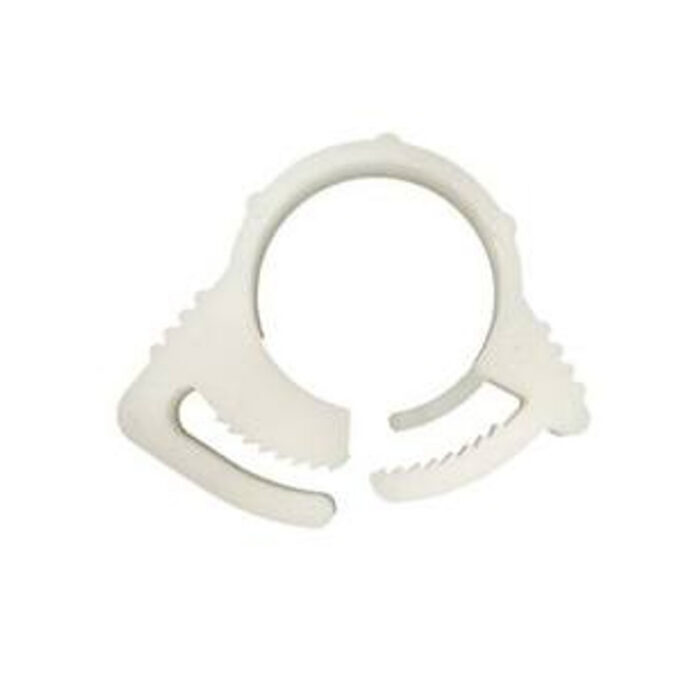 white plastic clamp hose tube connector for cpap pro mask