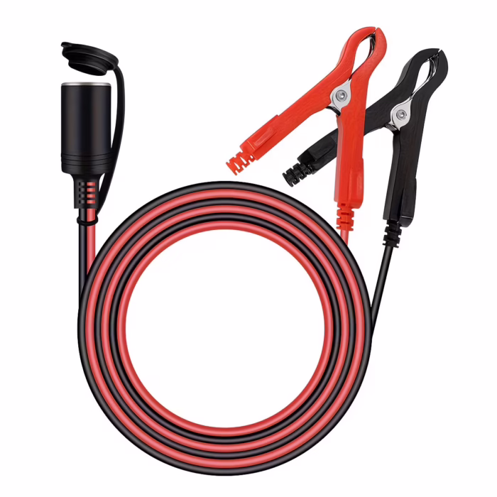 cpap store usa heavy duty universal 12v dc battery adapter cable with alligator clips for cpap bipap machines cpap store