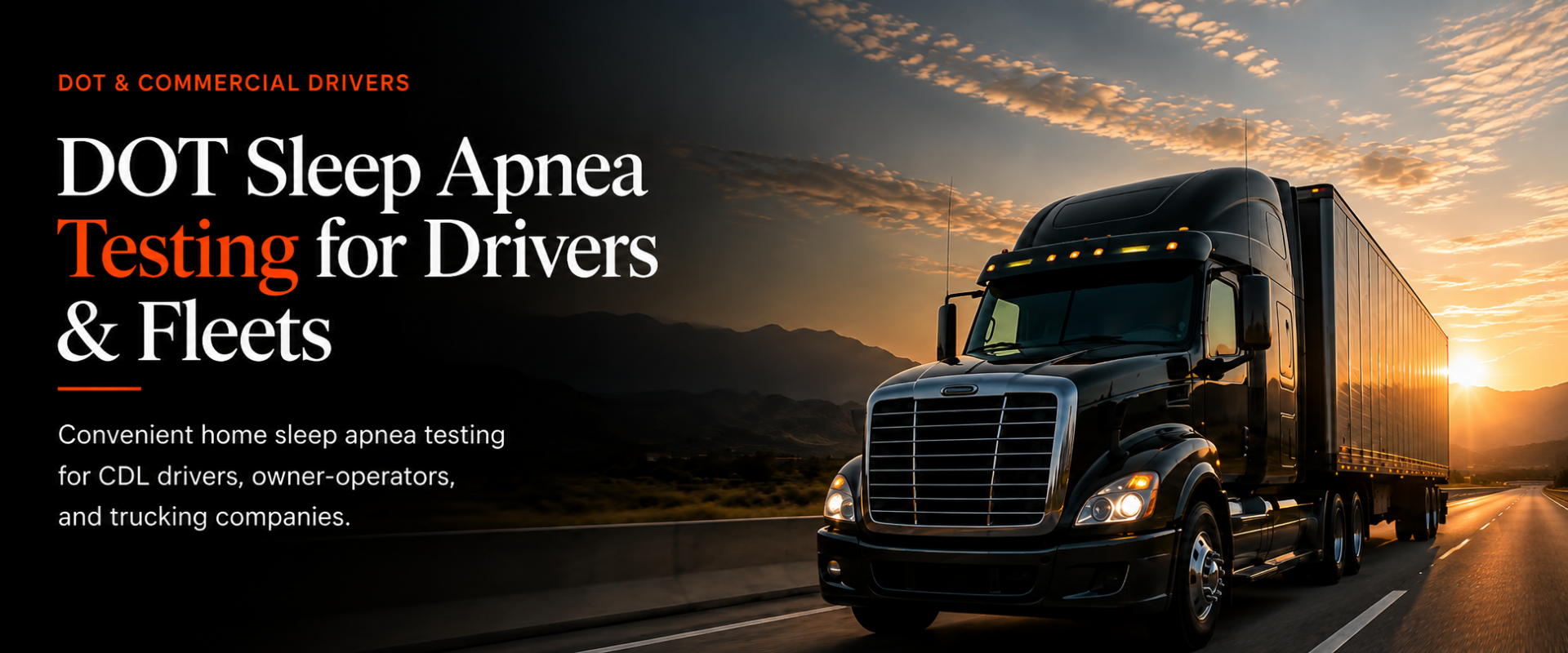 dot commercial driver sleep apnea test testing fleets cpap store usa